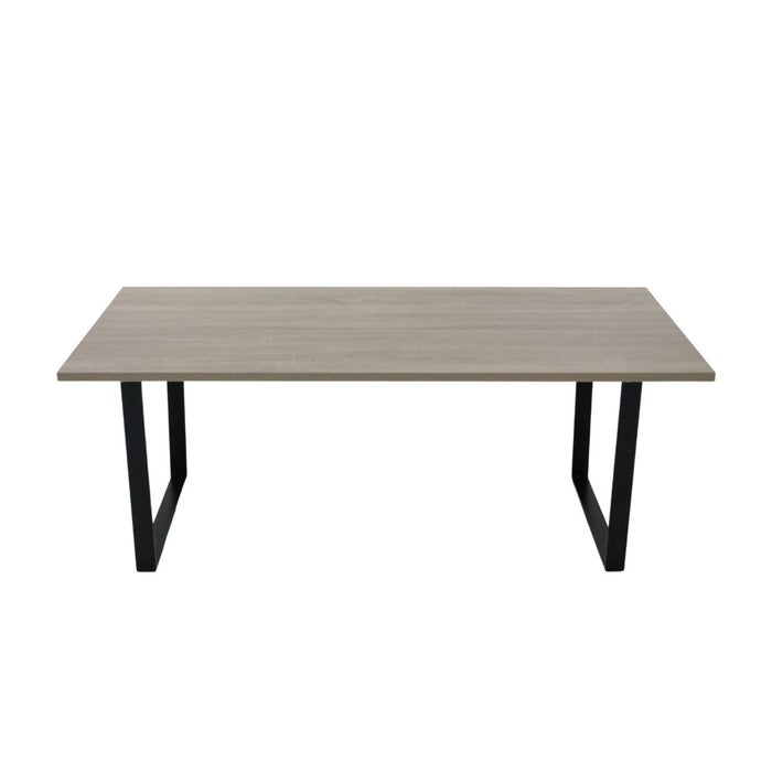 Laconik Coffee Table-Black Steel/Natural Wood