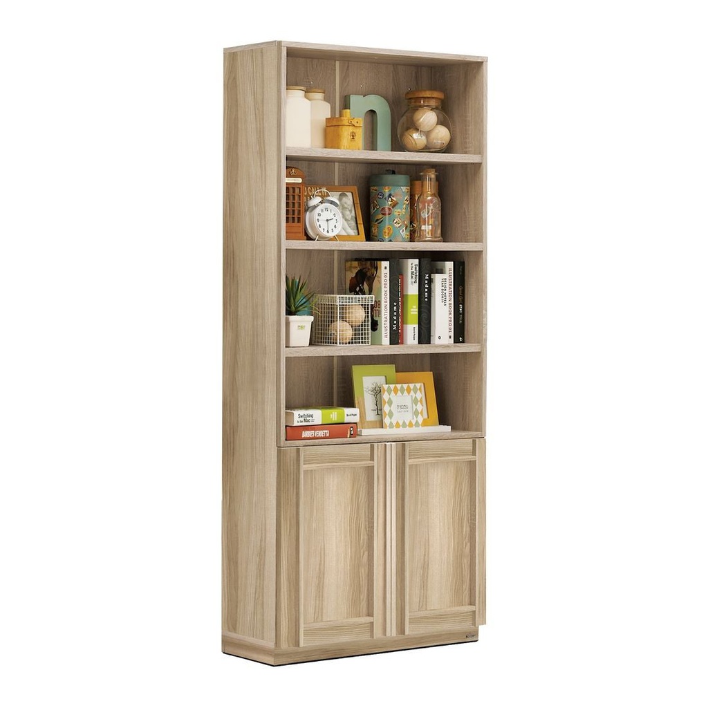 Lybrary Bookcase 80cm Wide - Lindberg Oak