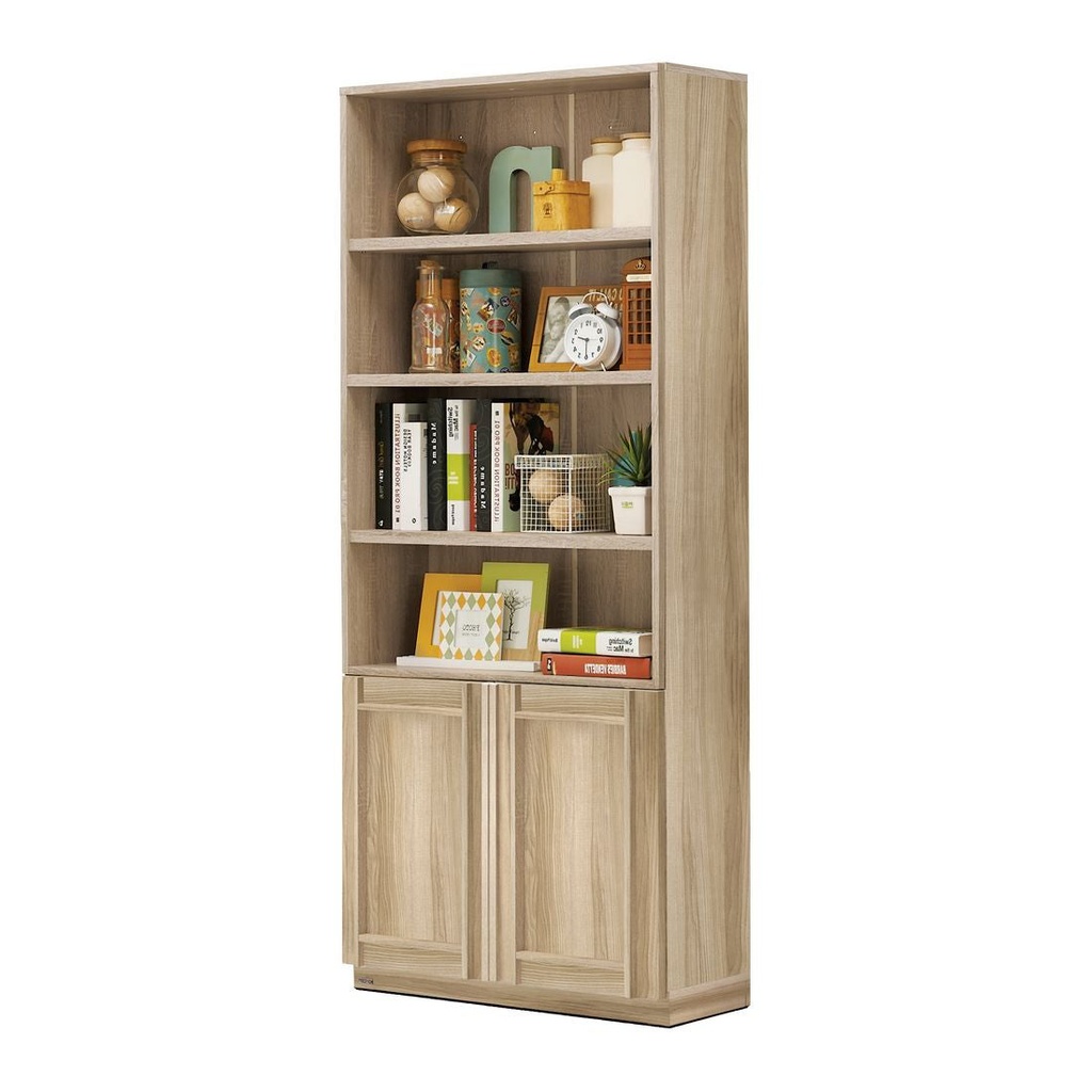 Lybrary Bookcase 80cm Wide - Lindberg Oak