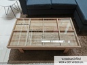 Adorn Coffee Table - Lindberg Oak/Clear Glass