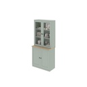 Moneta Tall Cabinet CT80-Ultima Grey/Lindberg Oak