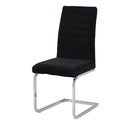 Lushi Dining Chair - Chromium - Black Velvet