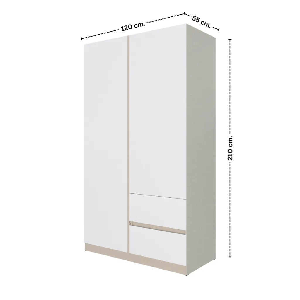 Hollyn Wardrobe WFT120-Ivory/Linen White