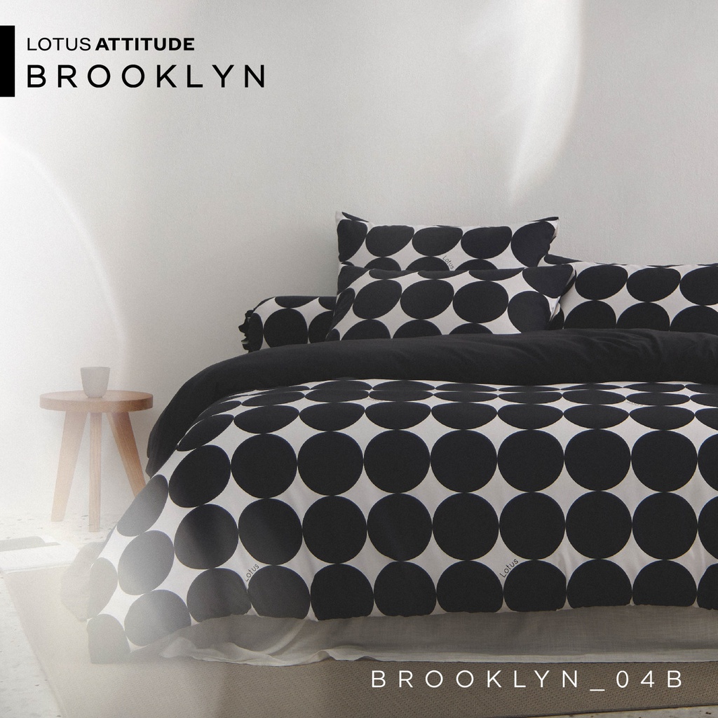 Lotus Attitude Brooklyn - KS Fitted Bedsheet Set-5pcs - LTA-BS-BROOKLYN-BR04B