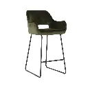 Bar Stool Yabber - Black Leg/Green Velvet