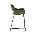 Bar Stool Yabber - Black Leg/Green Velvet