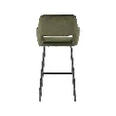 Bar Stool Yabber - Black Leg/Green Velvet