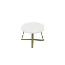Jayler Coffee Table -Gold Steel Leg/Top Synthetic Stone