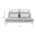 Jelly Sofa 3 Seater - Black/White