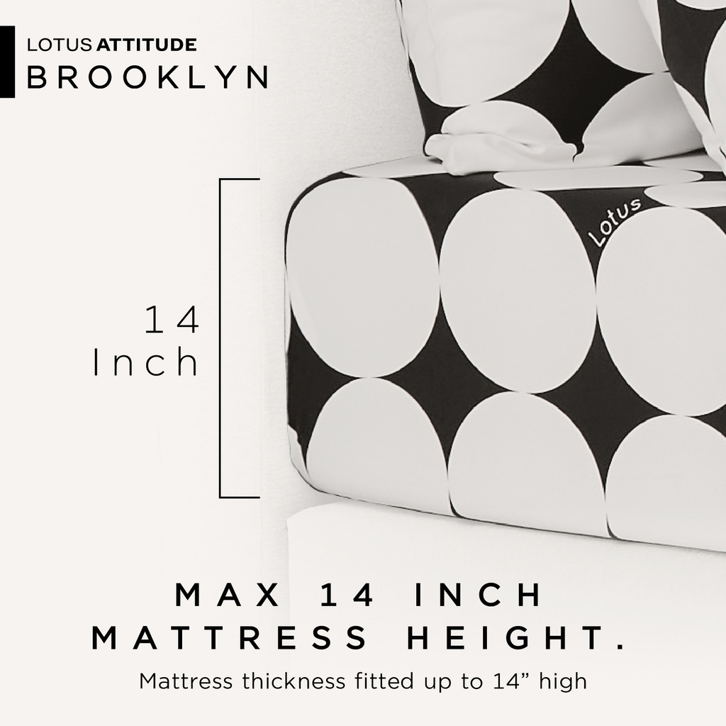 Lotus Attitude Brooklyn - Comforter 90"x100" - LTA-CT-BROOKLYN-BR03W