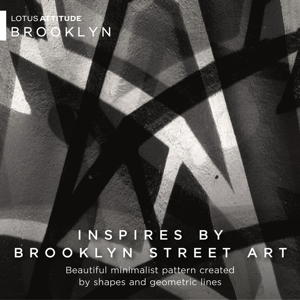 Lotus Attitude Brooklyn - Duvet Cover 90"x100" - LTA-DC-BROOKLYN-BR04W