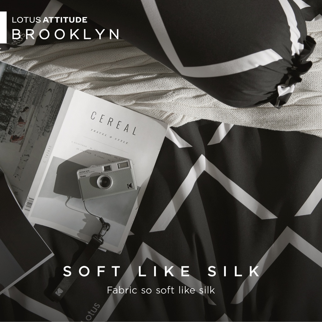 Lotus Attitude Brooklyn - KS Fitted Bedsheet Set-5pcs - LTA-BS-BROOKLYN-BR04W