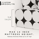 Lotus Attitude Brooklyn - QS Fitted Bedsheet Set-5pcs - LTA-BS-BROOKLYN-BR03W