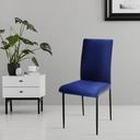 Loxan Dining Chair - Steel Black/Dark Blue