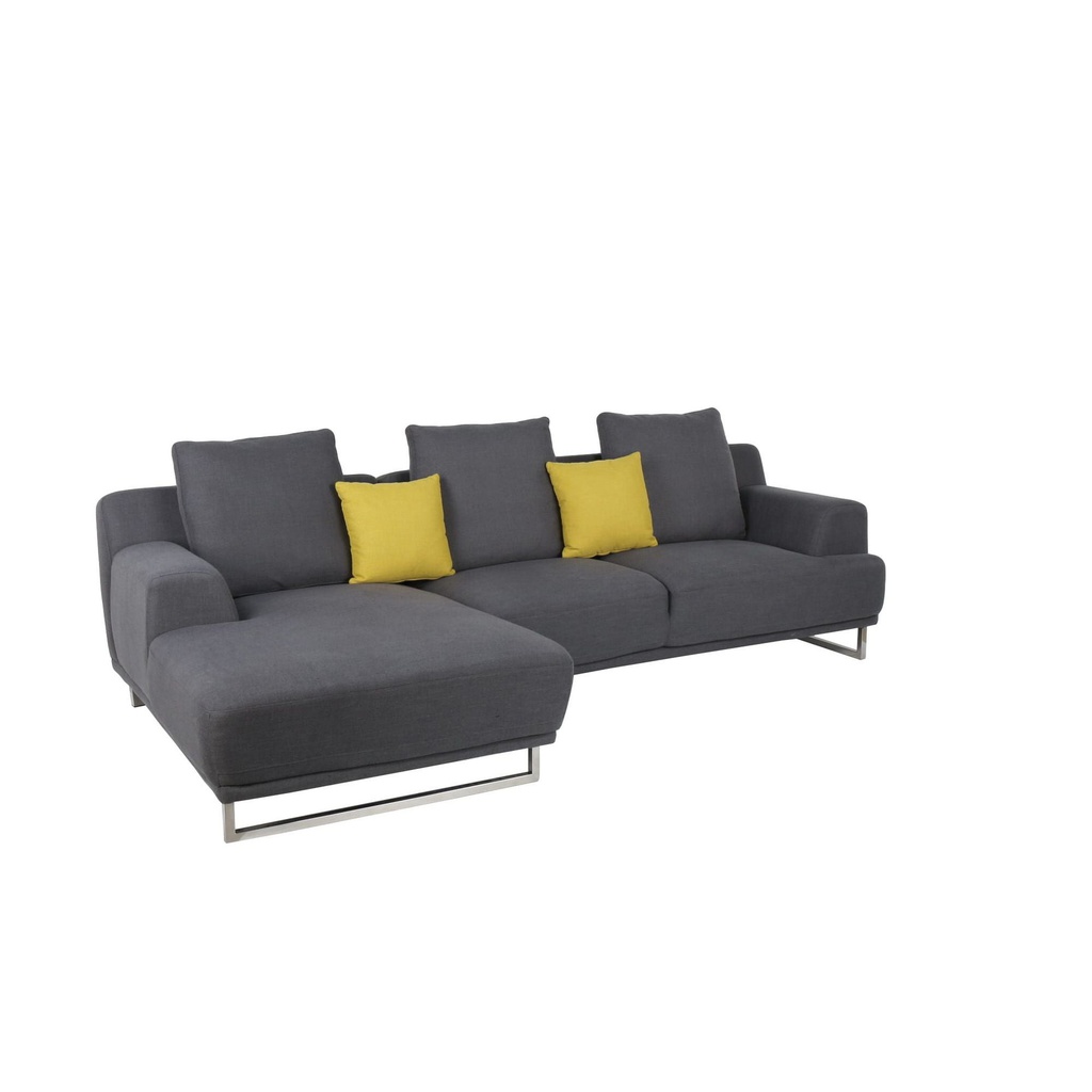 Girly Sofa - Left Corner - Dark Grey