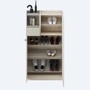 Eva Shoe Cabinet SH80-Canyon Oak/Ivory Twist