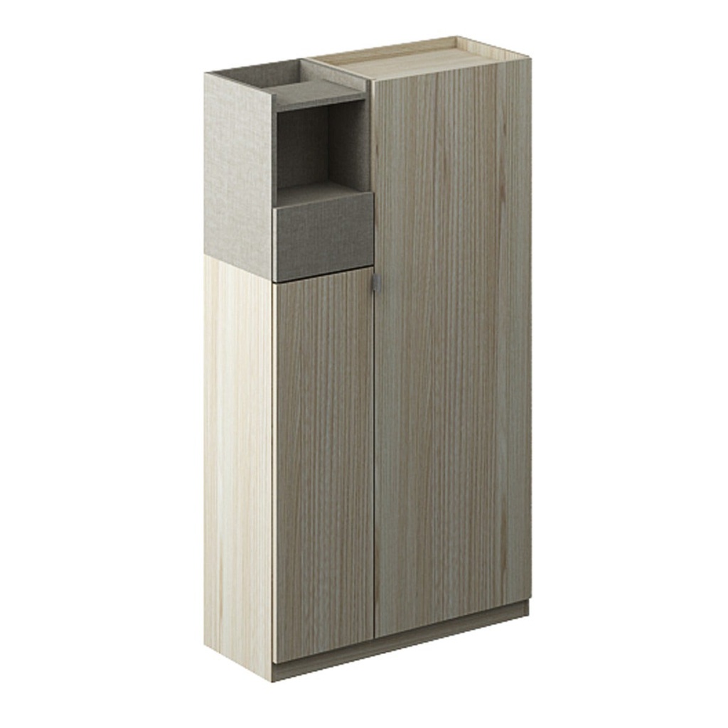 Eva Shoe Cabinet SH80-Canyon Oak/Ivory Twist