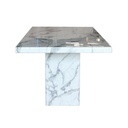Flattinum Dining Table 160cm - Marble Statuario
