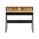 Artha Working Table-Black Steel/Natural Oak