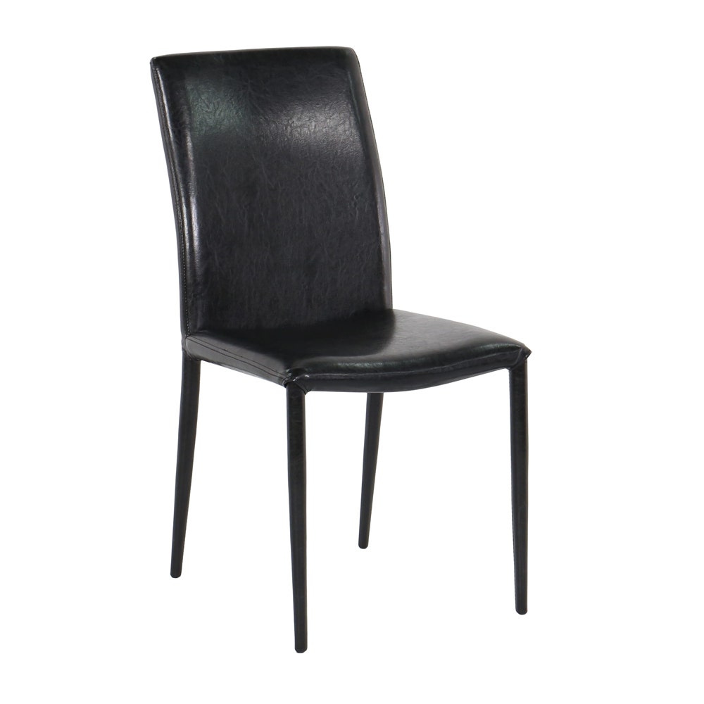Aladin Dining Chair - PU Leather Black