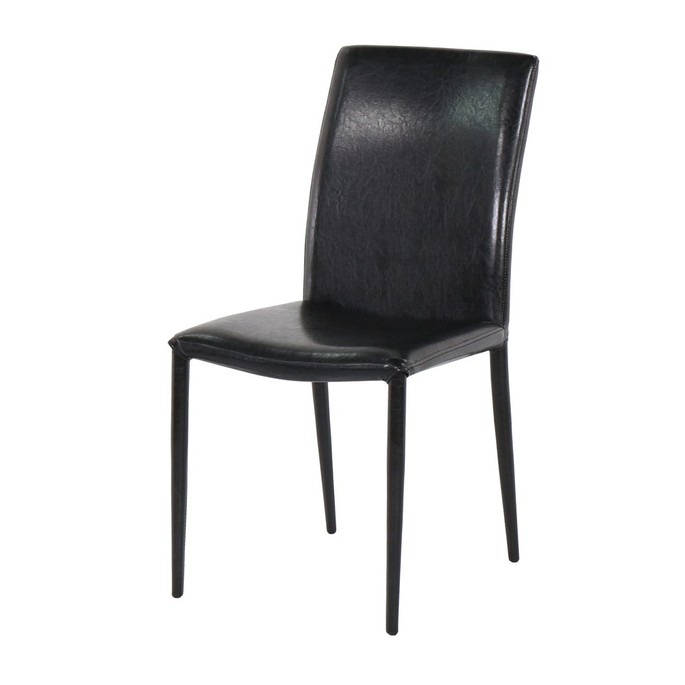 Aladin Dining Chair - PU Leather Black