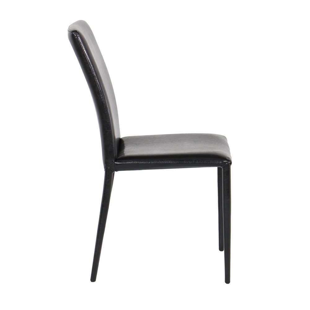 Aladin Dining Chair - PU Leather Black