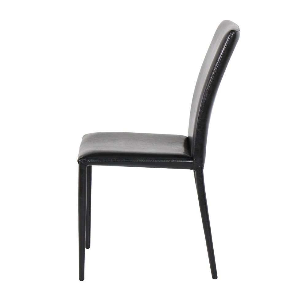 Aladin Dining Chair - PU Leather Black