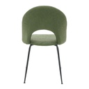 Lason Dining Chair-Steel Black/Green