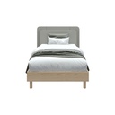 Brooker Bed 3.5ft - BW - Lindberg Oak / Light Grey