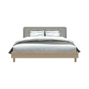 Brooker Bed BW 5ft /B/ LEG K - Lindberg Oak / Light Gray