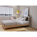 Brooker Bed BW 5ft /B/ LEG K - Lindberg Oak / Light Gray