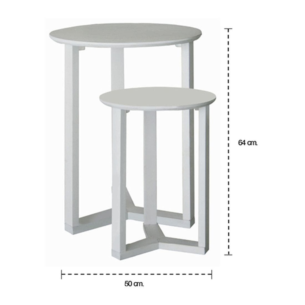 Vincent#2 End Table-White