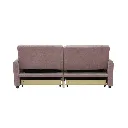Corte Sofa Bed 2Seater - Black Leg/Pink Fabric
