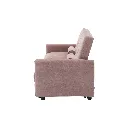 Corte Sofa Bed 2Seater - Black Leg/Pink Fabric