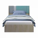 Kidzio Bed 3.5ft Caynon Oak /Gray -WH-Blue