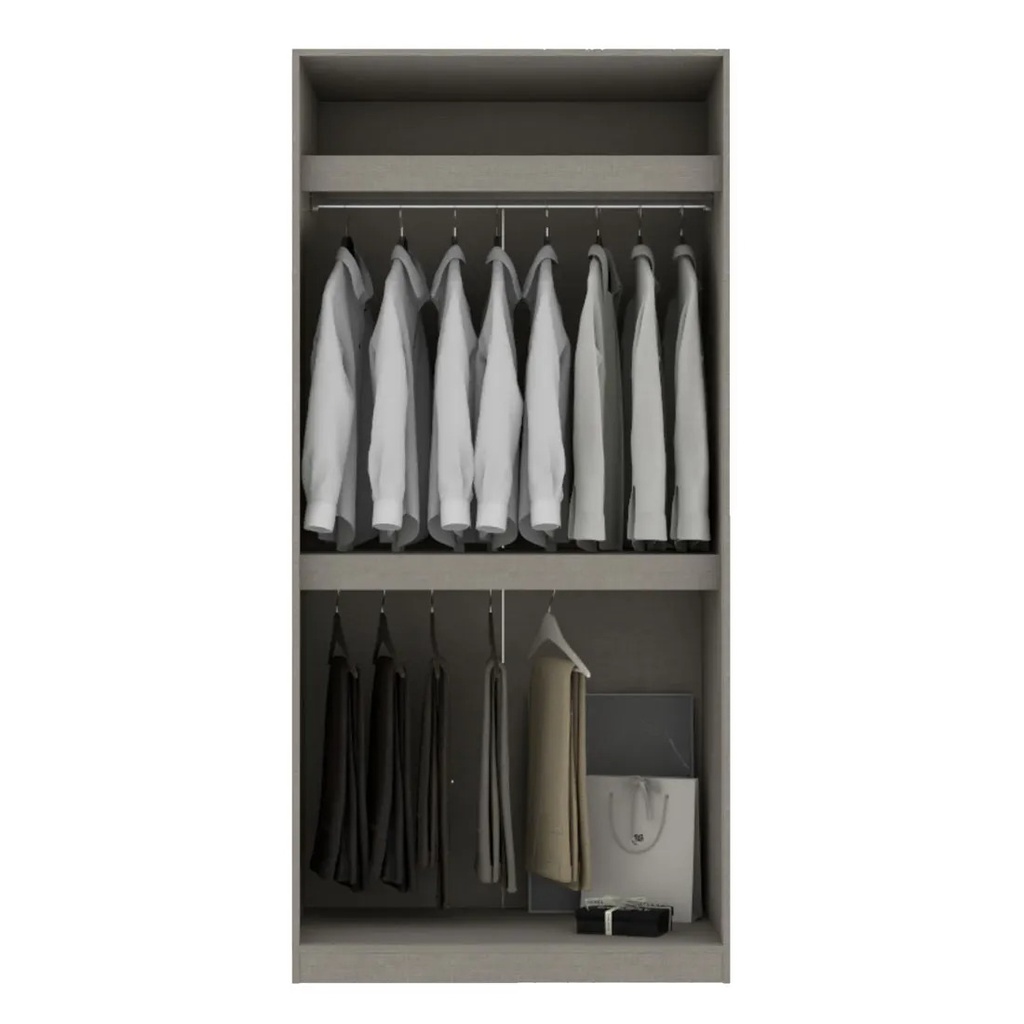 Blox Wardrobe WO100-60-210/OP-B/Clinen/DE01/Lindberg Oak