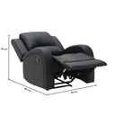 Danica Recliner SL Black 1RE