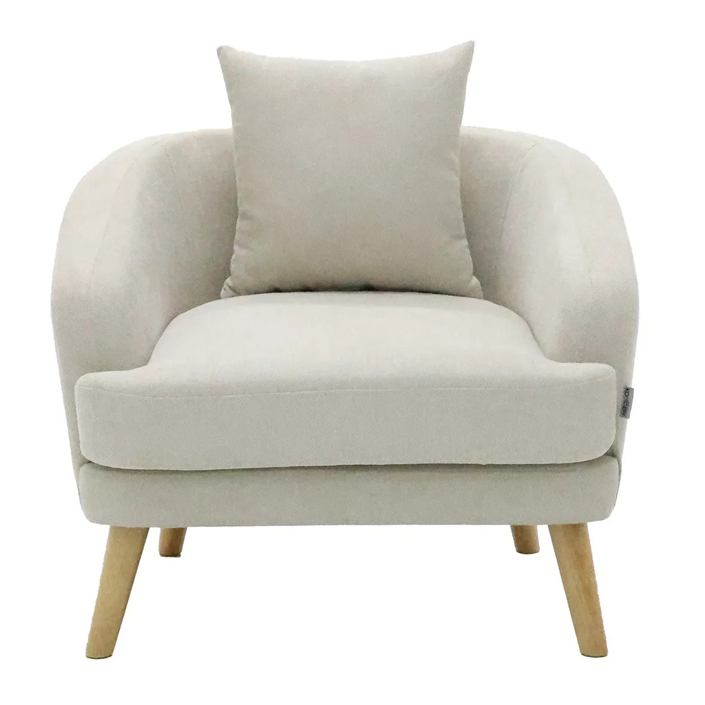 Junie Sofa 1Seater- Fabric Cream