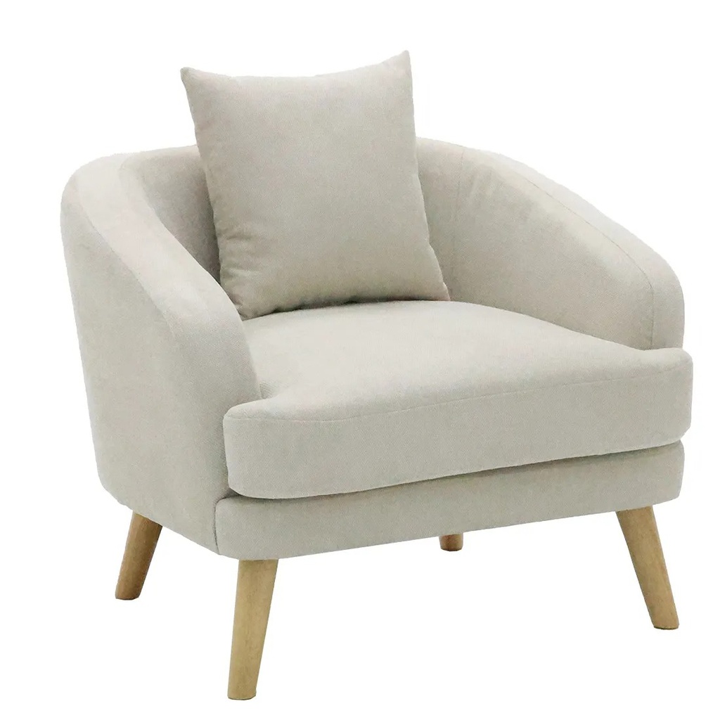 Junie Sofa 1Seater- Fabric Cream