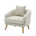 Junie Sofa 1Seater- Fabric Cream