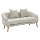 Junie Sofa 3eater-Cream Fabric