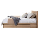 Timbur Bed 5ft -Lindberd Oak