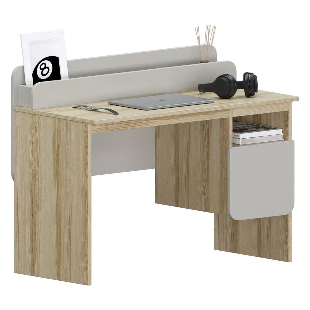 Brooker Working Desk DK120 Lindberge Oak /Light Grey