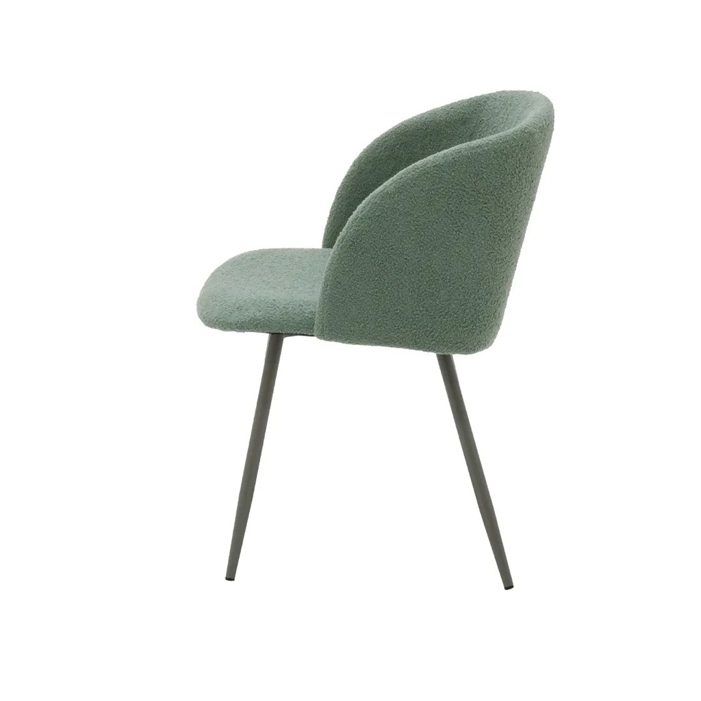 Jaeno Chair -Grey Light /Green Fabric