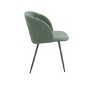 Jaeno Chair -Grey Light /Green Fabric