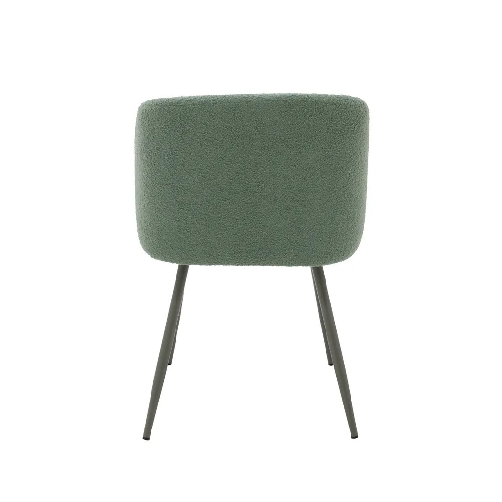 Jaeno Chair -Grey Light /Green Fabric