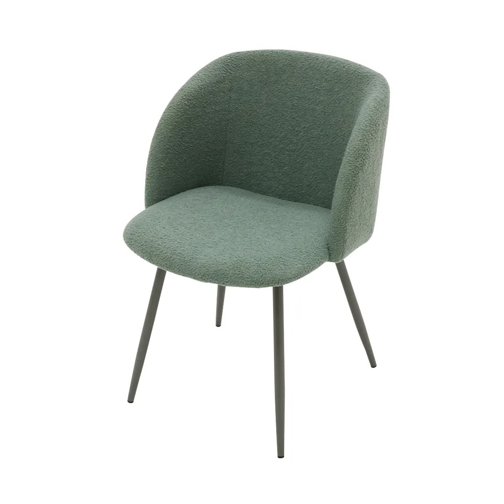 Jaeno Chair -Grey Light /Green Fabric