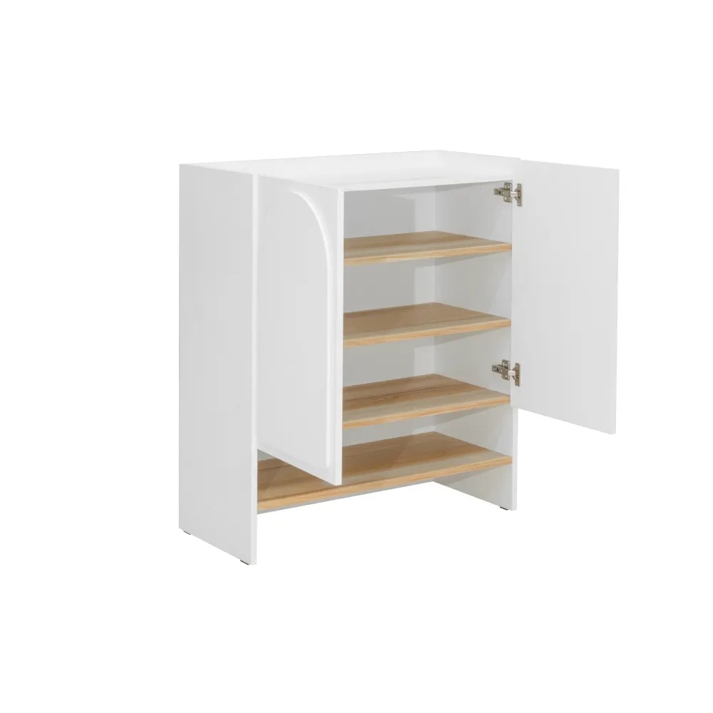 KC-Play Nordis Shoe Cabinet SH80-Lindberg Oak/White