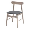 Leginal-B Dining Chair-Natural Leg/Grey