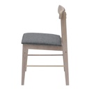 Leginal-B Dining Chair-Natural Leg/Grey